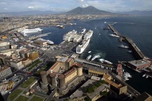 porto di napoli  veduta area zona occidentale