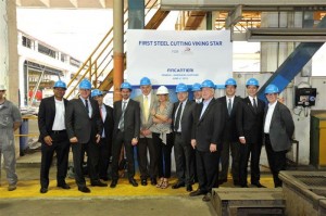 fincantieri,ceremony for impostazione chiglia Viking