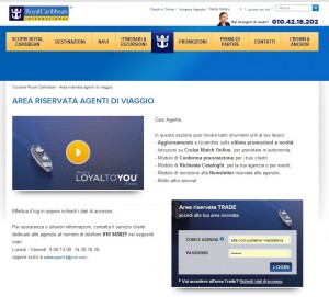 rccl accesso web