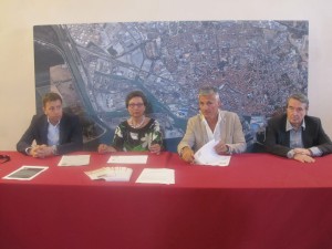 LIVORNO,RINNOVO Da sx Alessandro Bartoli, Anna Landini, Michele Baronti, Giuliano Gallanti