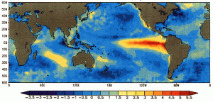 El-nino, le anomalie.