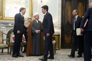 renzi e presidente iraniano