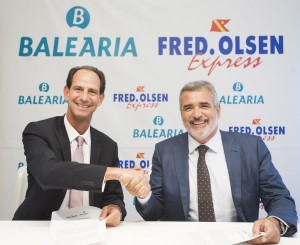 Firma Balearia y Fred Olsen